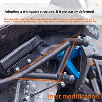 Nouveau pour 675NK : Barre de protection antichute en acier à haute teneur en carbone pour moto de route
