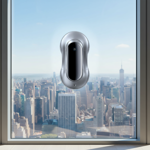 Robot nettoyeur de vitres à trois modes de nettoyage, détection de verre encadré, télécommande infrarouge, double buse, pulvérisation d'eau - Product Image 1