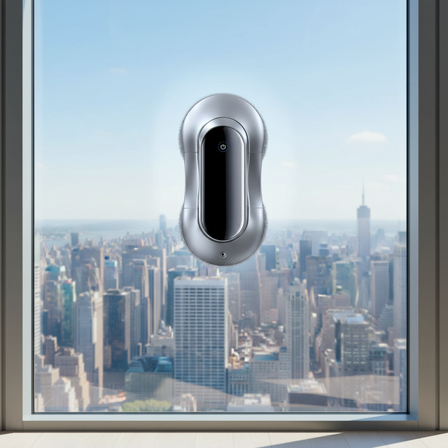 Three Cleaning Mode Framed Glass Detection Infrared Remote Control Dual Nozzles Water Spray Window Cleaner Robot