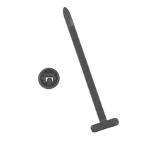 Self-locking Nylon Spline Drive Cable Ties with 20mm Length and 1mm Thickness for Automobiles Fastener