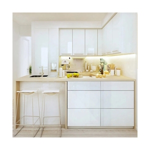 CBMmart ארון מטבח <span class=keywords><strong>pvc</strong></span> גיליון פנינה לכה לבנה ארון מטבח wellmax ארונות מטבח מבריק - Product Image 4