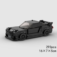 Compatible avec les briques de marque, voiture de course MOC, jouet de construction éducatif en plastique ABS, cadeau d'entreprise