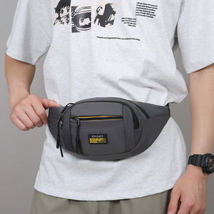 Multifunctional Running Waist Bag For Men And Women Military Green Oxford Cloth Sport Chest Bag Single Shoulder Crossbody Bag - Product Image 3