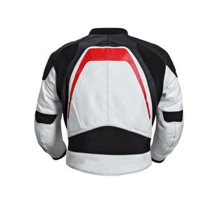 Col en O moto en cuir de vachette véritable sur mesure veste de moto Racing-Gear à la mode pour l'équitation - Product Image 2