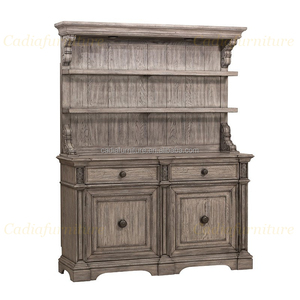 Pháp mộc mạc phòng ăn đồ nội thất đặt rắn gỗ chạm khắc thiết kế cổ phòng ăn bàn ghế đồ nội thất nhà gỗ - Product Image 5