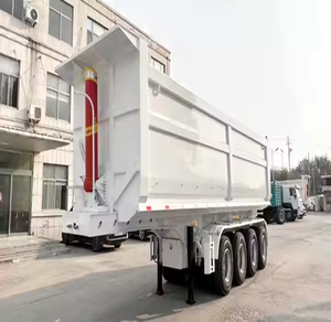 Directo de fábrica Heavy Duty U-Shape 3 4 6 Axles End Tipper Camión volquete Remolques Camiones semi basculantes para la venta a precios competitivos - Product Image 6