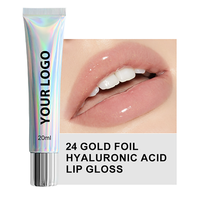 Base de Brillant à Lèvres à l'Acide Hyaluronique Végétalienne, Fournisseurs de Gloss Pailleté Effet Laser Fruit pour des Lèvres Repulpées
