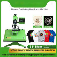 Presse à chaleur rotative manuelle, imprimante à plat de petite taille, impression d'autocollants par sublimation