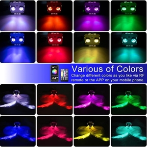 32W doppia porta RGBW LED fibra ottica luce 2000 pz scintillante Starlight Headliner con stella cadente per auto/Home Theater - Product Image 3