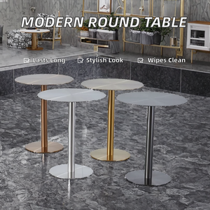 Modern Design Stainless Steel Round <b>Dining</b> <b>Table</b> with Easy Clean Feature for Hotel and Home Use - Product Image 2