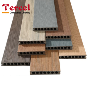 Tarima de Madera y Plástico Compuesto (WPC) para Exteriores, Balcón, Jardín, Anticorrosión, Coextrusión, Orificios Redondos, Tarima WPC - Product Image 1