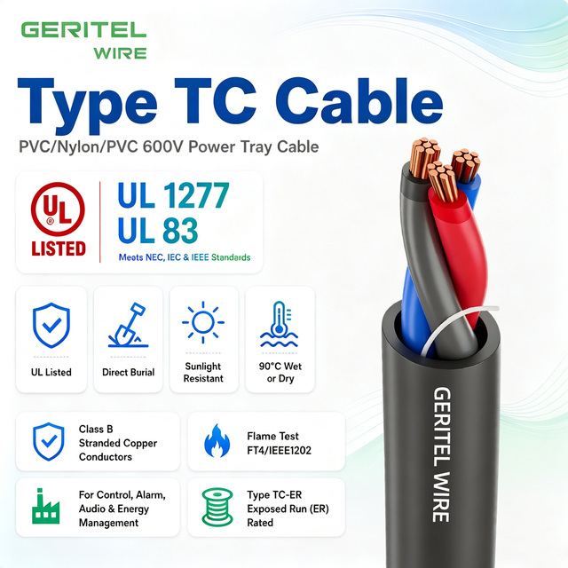 TC-ER Cable Industrial Automation Control Cable UL1277 CUL Copper Power Cable 600V