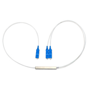 FBT Customized Mini Steel Tube Type FTTH Fiber Optic 1:2 Splitter Coupler SC/UPC Spectroscopic <strong>Ratio</strong> 1/99 50/50 Used Radio - Product Image 1