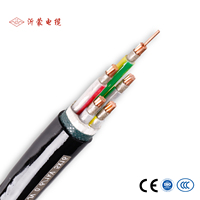 Cable de alimentación blindado revestido con aislamiento de PVC de conductor de cobre disponible versiones de uso industrial de 6 núcleos