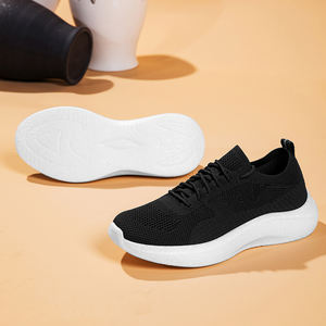 Zapatillas para correr con parte superior de malla elástica, transpirables, con amortiguación, antideslizantes, ligeras, para hombre, para correr, gimnasio y uso diario - Product Image 5