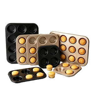 Plaque de cuisson antiadhésive à démoulage rapide pour muffins, en acier au carbone, pour four, idéale pour la cuisine et la maison - Product Image 1