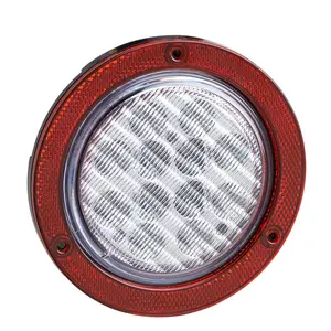 E-MARK DOT Approval 10-30V Waterproof 4inch Round ED Reverse Back up Light For Truck Trailer Bus Tail Lamp