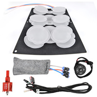 Système de massage pneumatique six points pour sièges automobiles 12V, module de massage airbag TPU avec interrupteur de commande, kit de mise à niveau de siège de sécurité