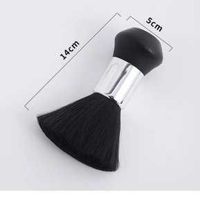 Grand pinceau à poudre en forme d'éventail, poils synthétiques doux, manche noir, pinceau de maquillage pour le visage, pour le blush et l'illuminateur - Product Image 4