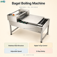 Nouvelle machine à faire bouillir l'eau pour bagels automatique commerciale Zeling ZL-S1200, 4000-5000 pièces/h, en acier inoxydable 201, ligne de production de boulangerie