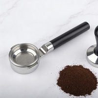 Tête de portafiltre sans fond en acier inoxydable 304, 58 mm, 2 oreilles, pour groupes E61 de machines à expresso, nouveau design, poignées de remplacement