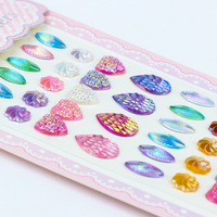 Autocollants de tatouage temporaires en strass de cristal de haute qualité, autocollants pour le visage et le corps, à la mode, pour la décoration des ongles