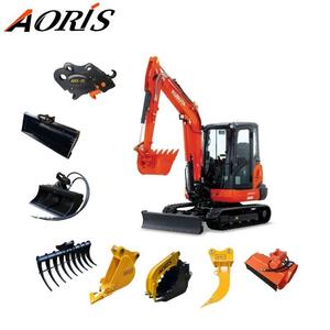 Bouwmachines <span class=keywords><strong>Mini</strong></span>-graafmachine Aanbouwdelen Ripper Hark Graafbak Boomgreep Hydraulische Duimbrekers Te Koop - Product Image 1