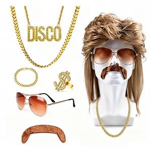 Coiffe de performance unisexe marron, style Hippie Rock, rétro années 80, Hip-hop Punk, pour Halloween, transfrontalière, Echo Halloween - Product Image 6