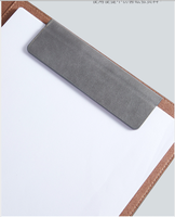 Padfolio-portafolio magnético de cuero de imitación para negocios, carpeta con clip, tamaño de letra A4, para conferencia, Bloc de notas