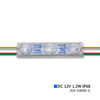 Module LED à pixels adressables RGBIC de haute qualité DC12V, lampe SMD 3030 1,2W, modules LED RGB étanches IP68 pour enseignes électroniques