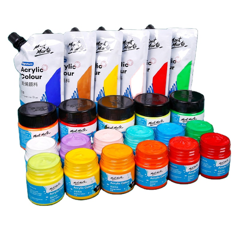 ศิลปินวาดภาพวาดสีอะคริลิค 100ml สีอะคริลิคสําหรับเด็กสีศิลปะ