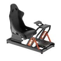 LRS08-BS02 Simulador de Carreras de Aluminio para Juegos, Plataforma de Simulación para PC, PS4, PS5, Xbox, G25, G27, G29, G920, Asiento de Carreras GTR