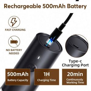 Nouvel ensemble moulin à sel et poivre USB rechargeable en acier inoxydable avec lumière, écologique - Product Image 6