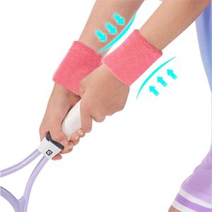 Wholesale <b>Wrist</b> <b>Strap</b> Sweat-Wicking Embroidery Polyester Soft Sports Wristbands for Promotion - Product Image 1
