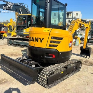 Mini-excavatrice sur chenilles Sany35 d'occasion, 3 tonnes, godet de 0,1 m³, marque chinoise originale, petite excavatrice de chantier, faible nombre d'heures, bon état - Product Image 4