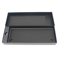 Scatola di Imballaggio per Tastiera in Cartone Nero Rettangolare Personalizzata con Logo, con Manica in Carta, Confezione Regalo