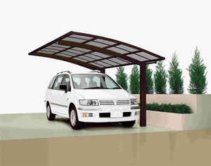 Casa completa fácil de montar nieve y resistencia al viento aluminio cochera policarbonato techo coche refugio - Product Image 2