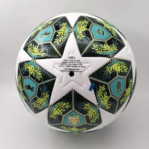 Ballon de football thermocollé de haute qualité taille 5, en cuir PU, pour matchs, vente directe fabricant pour sports d'équipe - Product Image 1