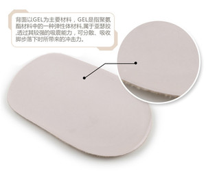 Demi-semelles de refroidissement auto-adhésives, soins des pieds antidérapants, coussin de talon de chaussure en Gel de Silicone de haute qualité - Product Image 2