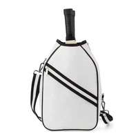 Sac de raquette de pickleball multifonction grande capacité, sac de sport à bandoulière pour balles, sac de tennis de table avec fermeture éclair