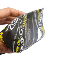 Özel Logo Baskılı Isı Yalıtımlı 3 Taraflı Kilitli Zip Lock PET Nem Geçirmez Pencereli Küçük Paketleme Poşetleri