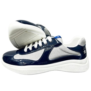 Sneakers in Pelle di Vacchetta di Alta Qualità, Stile America's Cup, con Rete <span class=keywords><strong>Tecnica</strong></span>, per Uomo e Donna, Taglie 36-46, Design Fitness - Product Image 1