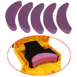 Afilador de Cadena Yunbei Crescent Stone de Madera de Sándalo Púrpura Manual para Motosierra - Product Image 5