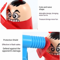Juego de Martillos Dobles Rojo y Azul, Juguete de Batalla para Dos Jugadores, Tema de Robots, Entrenamiento de Velocidad de Reacción, Interacción Padre-Hijo, Funciona con Pilas