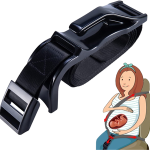 Ceinture de sécurité automobile pour femmes enceintes et mères, ceinture abdominale fœtale, siège auto protecteur en polyester durable - Product Image 1