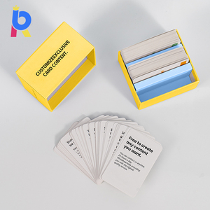 <span class=keywords><strong>Juego</strong></span> <span class=keywords><strong>de</strong></span> Tarjetas <span class=keywords><strong>de</strong></span> Preguntas para Parejas, Personalizadas y Premium, para Iniciar Conversaciones en Citas Nocturnas, con Cartulina Mate, Laminación Ecológica, Bajo MOQ - Product Image 3