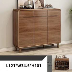 Zapatero Moderno de Madera Maciza para Sala de Estar y Dormitorio, Mueble de Almacenamiento Multiusos, Ecológico y Duradero - Product Image 3