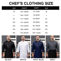 Veste de chef unisexe en sergé avec logo personnalisé pour les restaurants et les hôtels, uniforme de travail de restauration