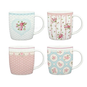 Taza decorativa floral para el día <span class=keywords><strong>de</strong></span> <span class=keywords><strong>la</strong></span> <span class=keywords><strong>madre</strong></span>, taza <span class=keywords><strong>de</strong></span> café <span class=keywords><strong>de</strong></span> cerámica con cuchara, con mango, 300ml - Product Image 6