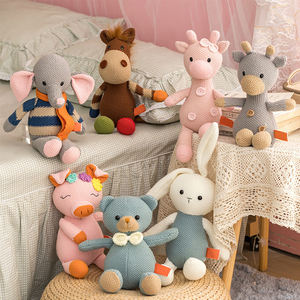 โรงงานขายส่งถักตุ๊กตาหมีของเล่น,ถักของเล่นยัดไส้,ผ้าฝ้ายอินทรีย์ถักตุ๊กตาสัตว์ยัดไส้ - Product Image 2